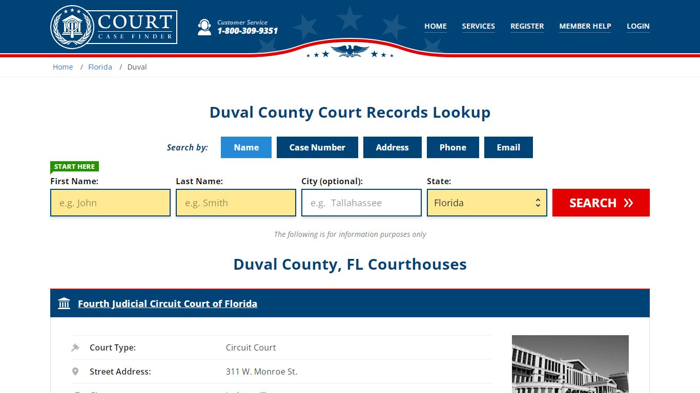 Duval County Court Records | FL Case Lookup - CourtCaseFinder.com